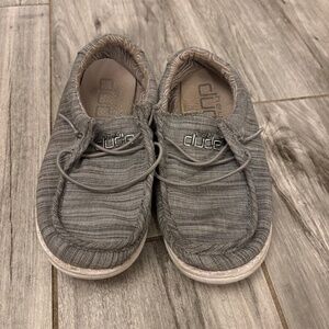 Boys Gray Hey Dude Slip Ons Size 13